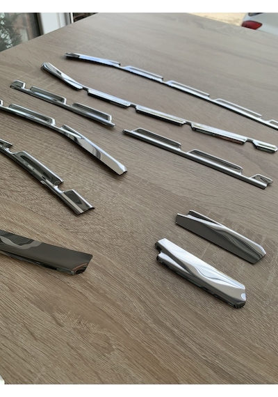 Clio 5 Ön Tampon Çıtası Krom 10 Parça 2019 Ve Sonrası Paslanmaz Çelik