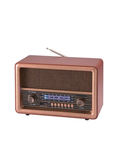 Torima D56 Ahşap Nostaljik Uzaktan Kumandalı Radyo Bluetooth Hoparlör