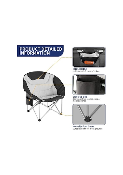 Madfox Moonchair Deluxe Katlanır Kamp Sandalyesi 001