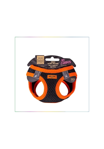 Doggie Havalı Dokuma Neon Göğüs Tasması Turuncu 3XS 22-26 CM Turuncu