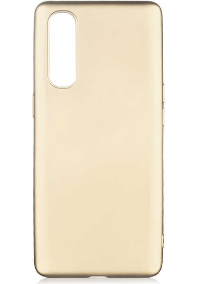 Ekılıf - Oppo Reno 3 Pro 5g Uyumlu Kılıf Mat Soft Premier Silikon Kapak - Gold