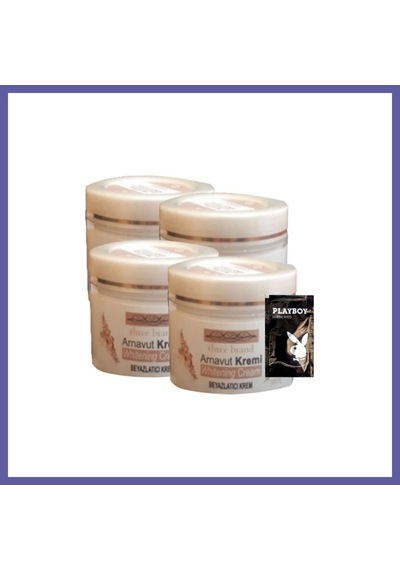 Bezos Three Brand 4lü Adet Arnavut Kremi Whitens Cream Aklık Kremi Lfhx0420 100 Ml + 1 Adet Jel Hediye Nıda