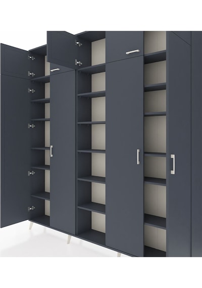 Arges Dolap 18 Raflı 9 Kapaklı 220x30x243 Antrasit-antrasit/antrasit Antrasıt/antrasıt Arges Dolap 18 Raflı 9 Kapaklı 220x30x243 Antrasit-antrasit/antrasit Antrasıt/antrasıt