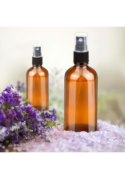 100ml Küçük Amber Cam Sprey Şişesi Boş İnce Sis Cam Şişeler Uçucu Yağlar İçin Atomizer Sprey Şi