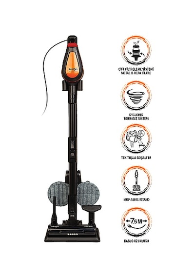 Fantom P6100 Pluto Plus 500 W Moplu Dikey Elektrikli Süpürge