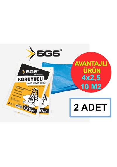 Sgs Kalın Zemin Örtü 4x2,5 10m Sgs4010 2 Adet