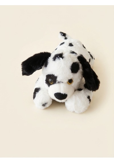 Peluş Yatan Dalmaçyalı Köpek-50 Cm Siyah-beyaz