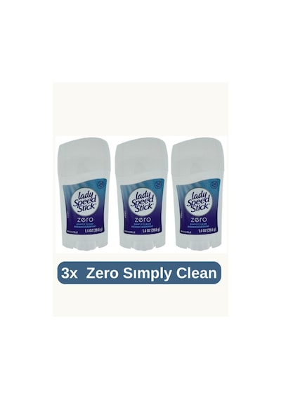 Stick Zero Simply Clean Invisible Deodorant Stick 39.6g- 3 Adet