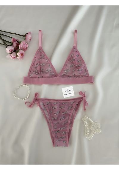 Mh Moony Homewears Maffel Barbie Bralet Takım Pembe