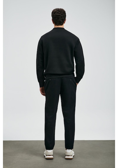 Lufian Erkek Oracle Sweatshirt 112030178 Siyah Siyah
