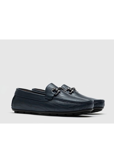 Hakiki Deri Lacivert Erkek Loafer - 39 Lacivert