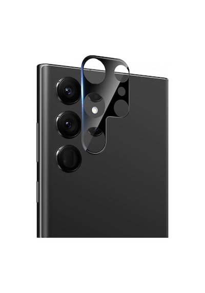 Microsonic Samsung Galaxy Uyumlu S22 Ultra Kamera Lens Koruma Camı V2 Siyah