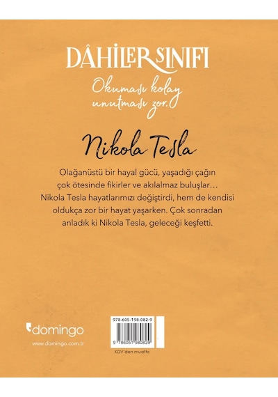 Dahiler Sınıfı - Nikola Tesla - Daniele Aristarco - Domingo Yayınevi