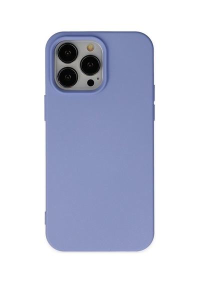 Apple iPhone Uyumlu-  14 Pro Kılıf Nano İçi Kadife Silikon - Lila