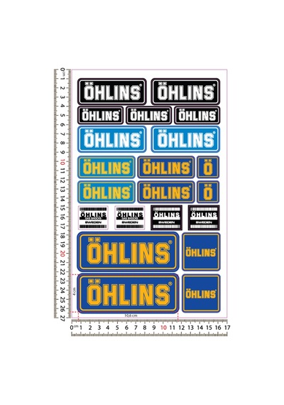OHLINS Sticker Set