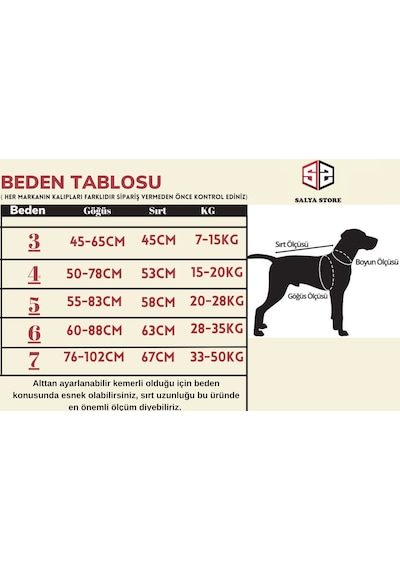 Salya Store Büyük Ve Orta Irk Su Geçirmez Köpek Montu Bkm-101