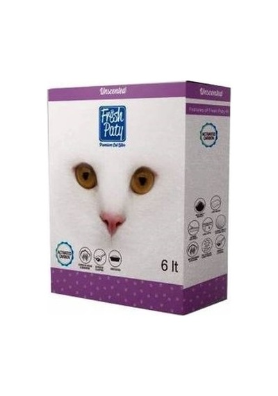 Fresh Paty Unscented Aktif Karbonlu Kokusuz Topaklaşan Bentonit Kedi Kumu 6 L