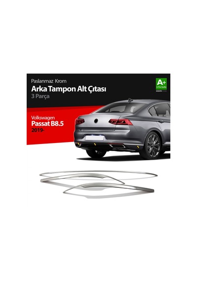 Vw Passat 8.5 B8.5 Arka Tampon Çıtası 3 Parça