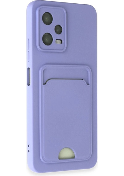 Newface - 141 - Xiaomi Redmi Note 12 4g Kılıf Kelvin Kartvizitli Silikon - Edntrend - - Lila