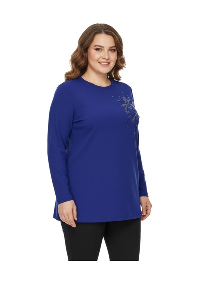 Nazal Kadın Önü Nakışlı Bluz Bgl-st05090 İndigo
