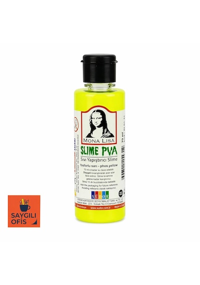 Südor Mona Lısa Sıvı Yapıştırıcı Slıme 70 Ml. Fosforlu Pembe Sarı