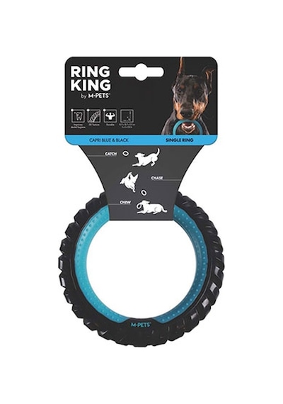 M-pets Single Ring King Köpek Oyuncağı 12,7x12,7x2,2 Cm 244-50077.01