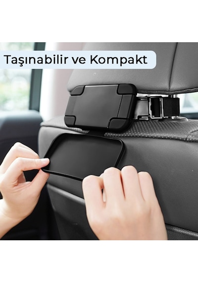 Bix Saiji T55 Araç İçi Arka Koltuk Arkası Tablet ve Telefon Tutucu