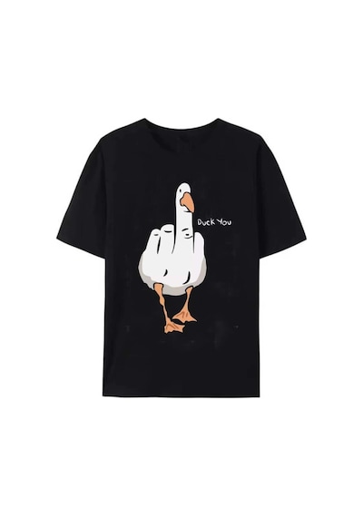 Tarzsokak Siyah Duck You Unisex Siyah