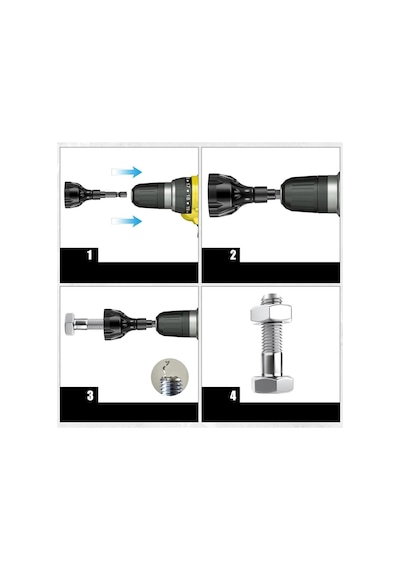 Rox 1097 Bits Saplı Matkaba Takılır Çapak Alma Aparatı 3-20 Mm