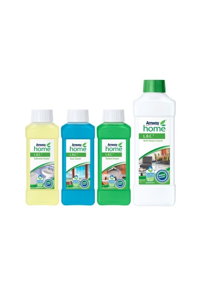 Amway Home LOC Banyo + Mutfak + Cam 3 x 500 ML + Çok Amaçlı Temizleyici 1 L