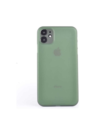 Apple Uyumlu iPhone 11 Kilif Zore 1.Kalite Pp Silikon-Yesil 516620874