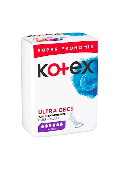 Kotex Hijyenik Ped Ultra Gece 16'lı