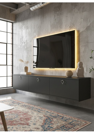 Resital Tv Ünitesi S1836-4 Antrasit Antrasit