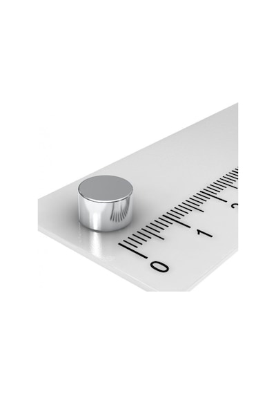 10 Adet Çap 8mm X Kalınlık 5mm Silindir Süper Güçlü Neodyum Mıknatıs