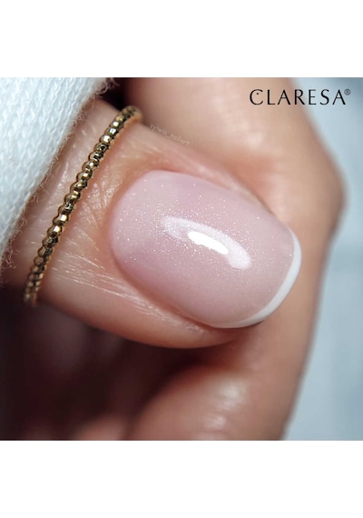 Claresa Kalıcı Oje French Time Yarı Şeffaf Nude Parıltılı Pembe 08 5gr