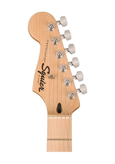 Squier 0373162506 Sonic Stratocaster Solak Elektro Gitar Siyah Solak Çalım İçin Akçaağaç Klavye Ve Siyah Gövde