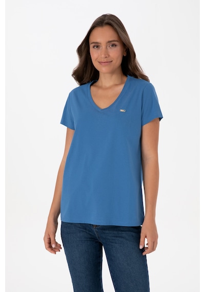 U.s. Polo Assn. Kadın İndigo Tişört 50320026-vr028 Indigo