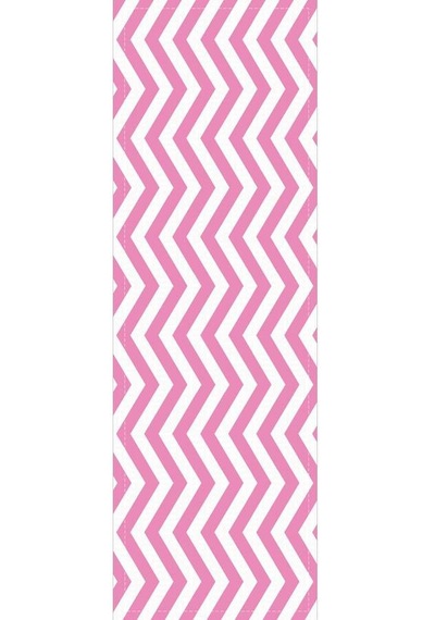 Pembe Zigzag Desenli Premium Masa Örtüsü Runner Rnr303n11