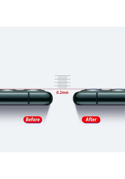 Go-Des Apple Uyumlu iPhone 12 Go Des Lens Shield Kamera Lens Koruyucu ZORE-260605 Şeffaf
