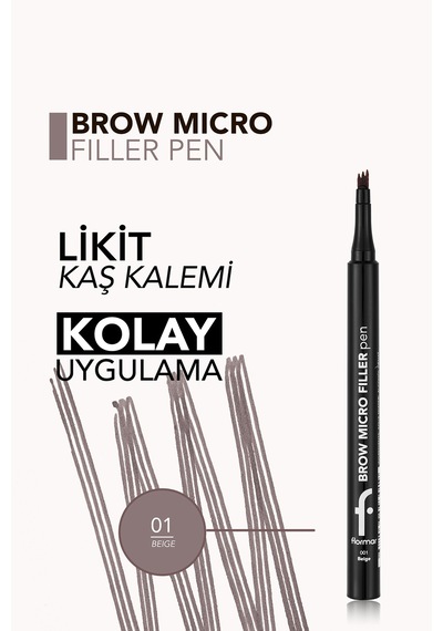 Brow Micro Filler Tarayıcı Keçe Uçlu Kaş Kalemi 8682536093019 001 Beige