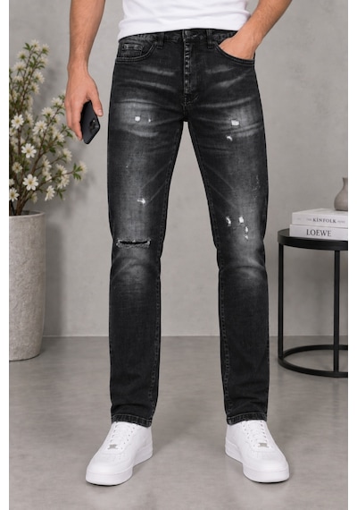 Cedy Denim Cedy Denım Erkek Slim Fit Esnek Likralı Vintage Yıkamalı Yırtık Detaylı Rahat Kesim Denim Kot Pantolon Ct1205-siyah Cedy Denim Cedy Denım Erkek Slim Fit Esnek Likralı Vintage Yıkamalı Yırtık Detaylı Rahat Kesim Denim Kot Pantolon Ct1205-siyah