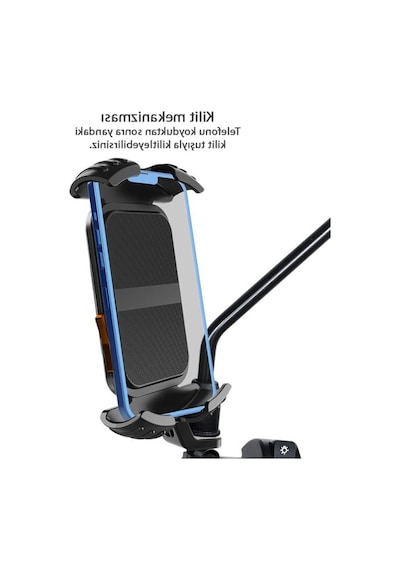 Kilit Sistemli Motosiklet Telefon Tutucu - Yatay Ve Dikey Kullanım