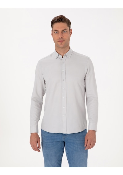 Pierre Cardin Erkek Gri Gömlek Desenli 50311487-vr024 Gri