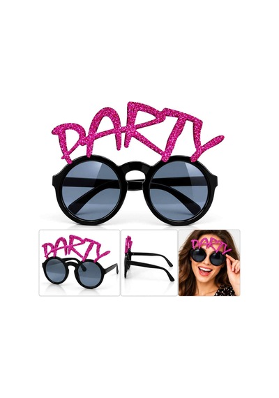 Fuşya Simli Party Yazılı Parti Gözlüğü - Yqbx-886741 18