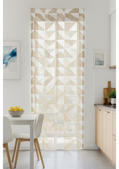 Pannello Tül Perde Bej 150x290 Bej
