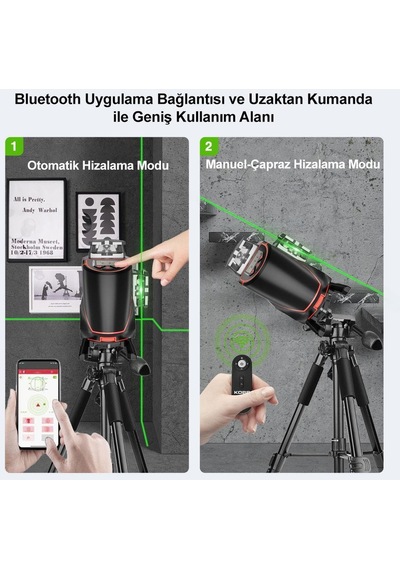 Kobb Kbl36g 40 Metre Otomatik Hizalama Yeşil Lazer