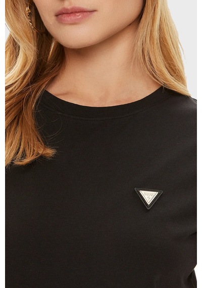 Guess Bayan T Shirt V4yı09 J1314 Jblk Siyah Siyah
