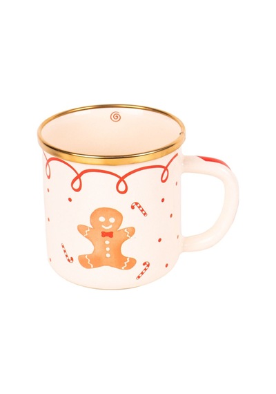 Merry Dots Yılbaşı Temalı Emaye Kupa Ginger