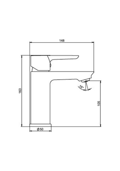 Nsk Alamera Pro N4015402 Lavabo Bataryası Krom Gri