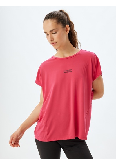 Koton Spor Tişört Slogan Baskılı Rahat Kalıp Bisiklet Yaka Kısa Kollu Fuşya 4sak10336nk Fuşya Koton Spor Tişört Slogan Baskılı Rahat Kalıp Bisiklet Yaka Kısa Kollu Fuşya 4sak10336nk Fuşya